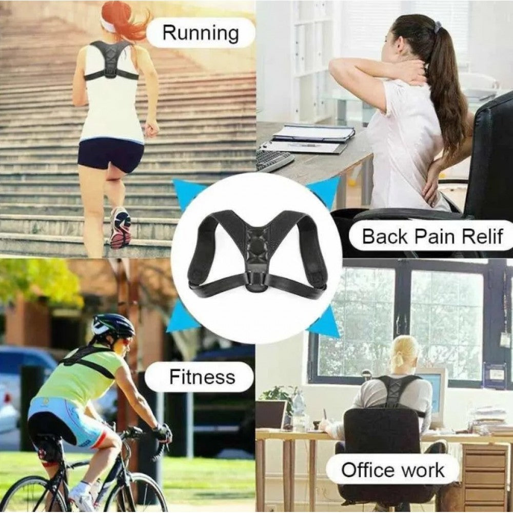 Corrector de Postura Ajustable Ergonómico para Espalda y Hombros