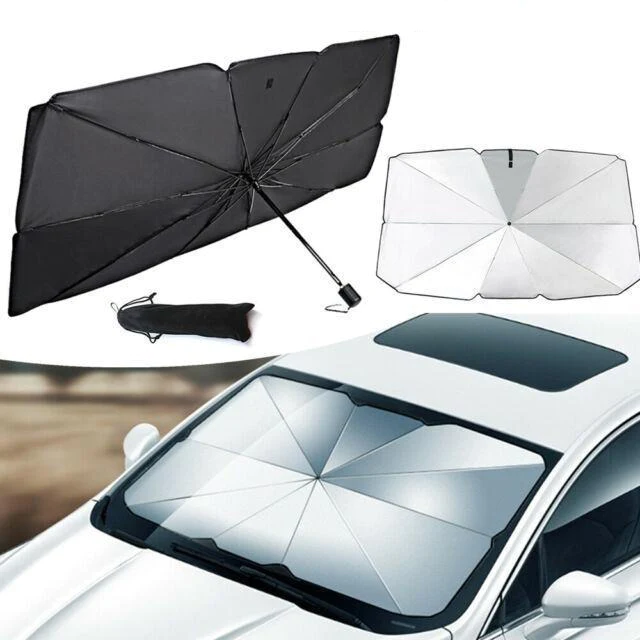 Tapasol Tipo Paraguas para Parabrisas de Auto con Protección UV