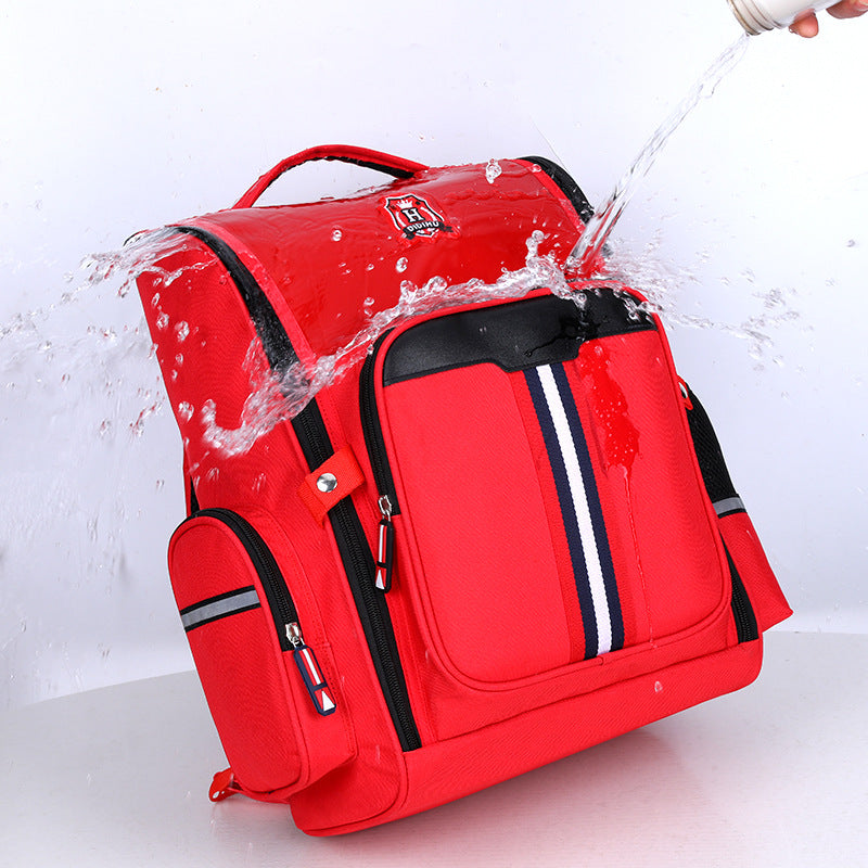 Mochila Escolar Infantil con Cinta Reflectiva