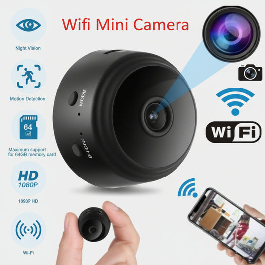 Mini Cámara WiFi de Seguridad HD con Visión Remota