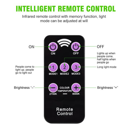 Lampara Solar Con Control Y Sensor De Movimiento