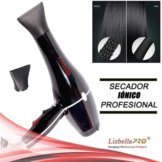 Secador de Pelo Profesional Lizbella 2300W Iónico con Calor Infrarrojo