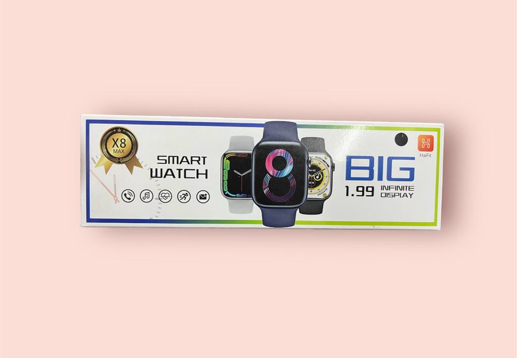 Smartwatch X8 Max Bluetooth con Monitor de Salud y Notificaciones