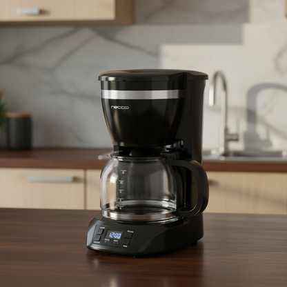 Cafetera Eléctrica Recco Programable 1.5L con Pantalla LCD