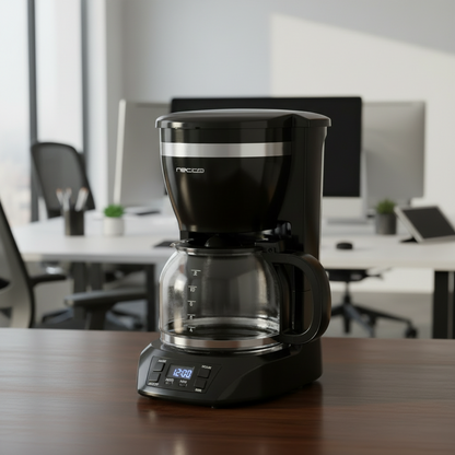 Cafetera Eléctrica Recco Programable 1.5L con Pantalla LCD