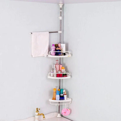 Esquinero de Baño Telescópico Ajustable – Organizador Vertical para Ducha