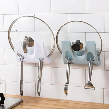 Soporte para Tapas y Utensilios de Cocina para Pared