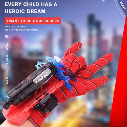Guante Lanzador de Spiderman con Balines de Ventosa para Niños
