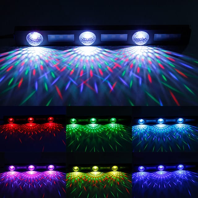 Set de Luces LED RGB para Interior de Auto con Control Remoto