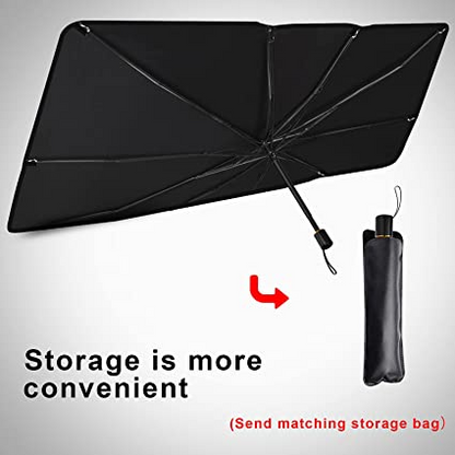Tapasol Tipo Paraguas para Parabrisas de Auto con Protección UV