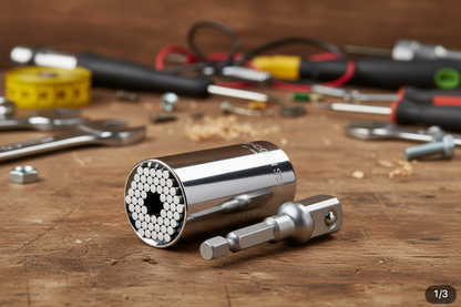 Llave y Dado Universal Multifunción para Autos, Hogar y Ferretería