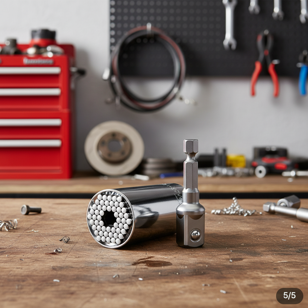 Llave y Dado Universal Multifunción para Autos, Hogar y Ferretería