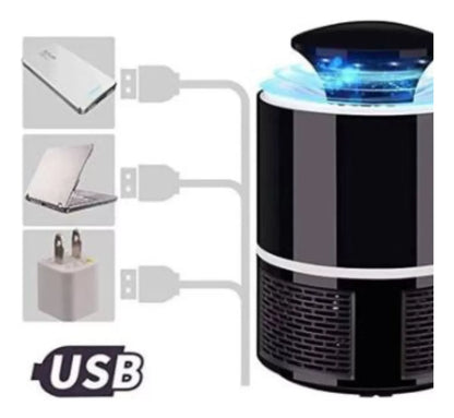 Lámpara Mata Mosquitos USB con Luz UV LED – Silenciosa y Segura