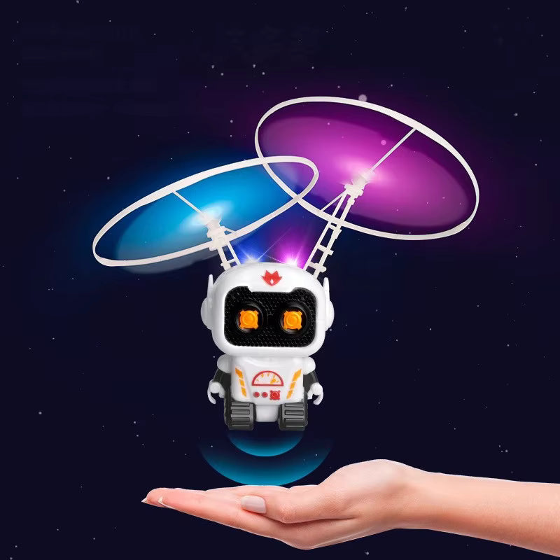 Robot Astronauta Volador USB – Juguete Sensor de Mano para Interior