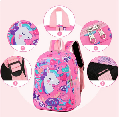 Mochila Escolar A4 Multidiseño para Niña