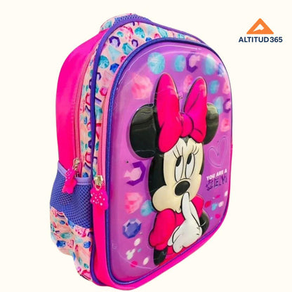 MOCHILA NIÑA DISNEY ORIGINAL 3D Y LUCES