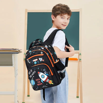 Mochila Escolar Espacial – Oficio Multibolsillos