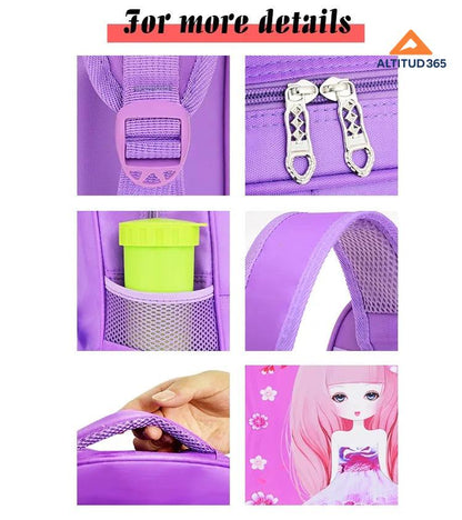 MOCHILA PRINCESA TAMAÑO A4