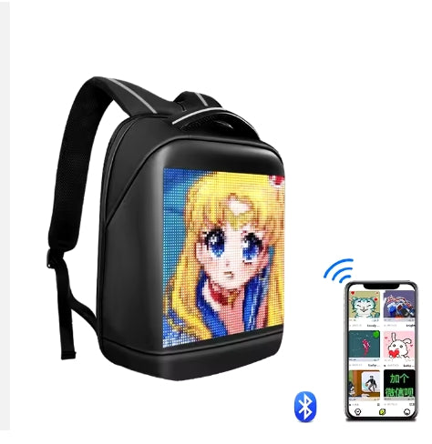 Mochila LED Bluetooth con Pantalla Programable y Control por App