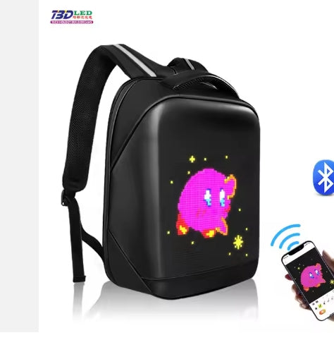 Mochila LED Bluetooth con Pantalla Programable y Control por App