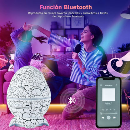 DinoGalaxy: Proyector de Estrellas y Auroras Boreales con Música