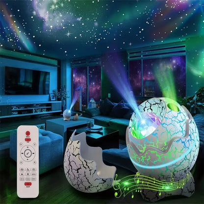 DinoGalaxy: Proyector de Estrellas y Auroras Boreales con Música