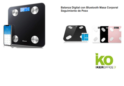 Balanza Digital para Peso Corporal (Bluetooth)
