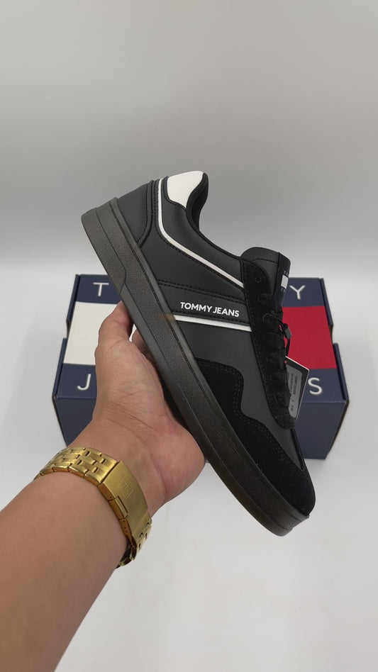 Tommy Hilfiger Leather Retro Cupsole – Zapatillas Urbanas de Cuero